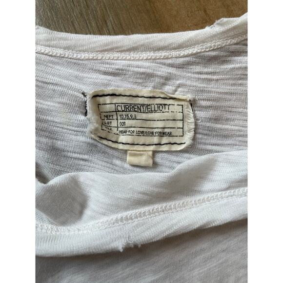 Current/Elliott Sleeveless White Distressed Oversized Summer Tank Size 2 (M) - Picture 8 of 8